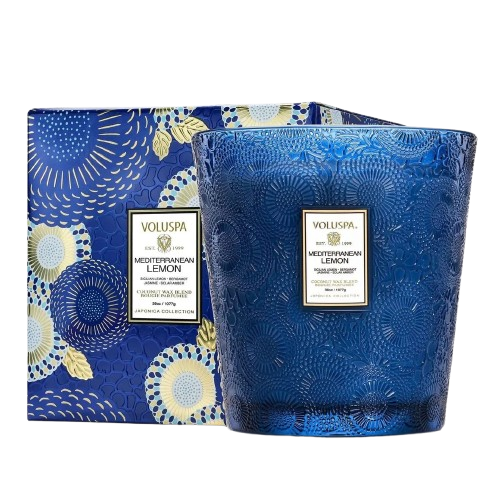 Voluspa Mediterranean Lemon 3 Wick Hearth Candle