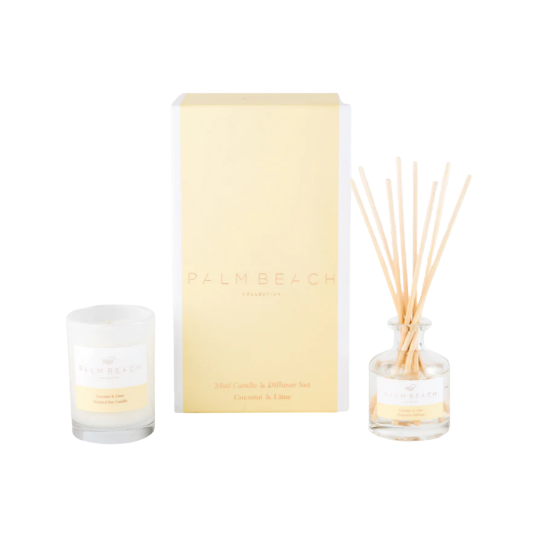 Palm Beach Mini Candle & Diffuser Pack Coconut & Lime