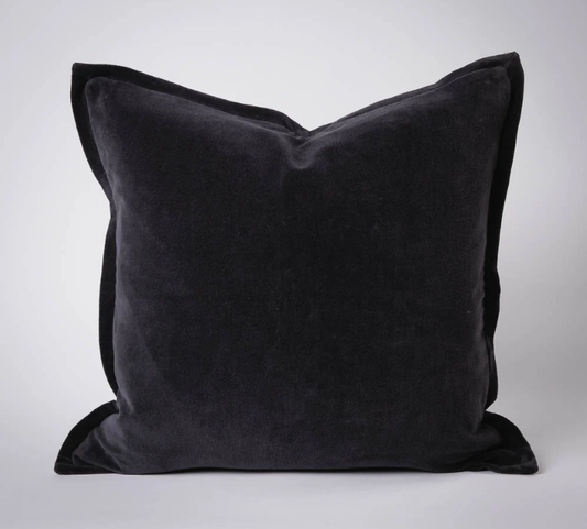 Evelyn Velvet Cushion - Midnight 60x60cm