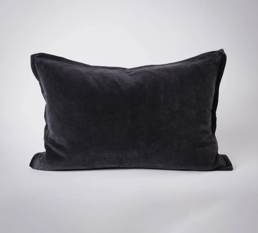 Evelyn Velvet Cushion - Midnight 40x60cm