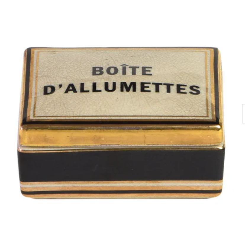 Boite D'allumettes Ceramic Box with Matches