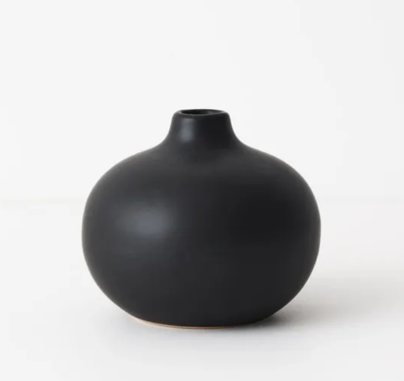 Fenya Vase - Black 10x12cm