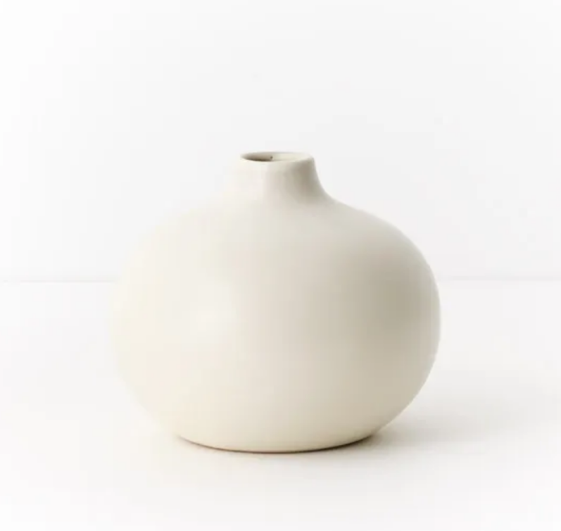 Fenya Vase - Cream White 10x12cm