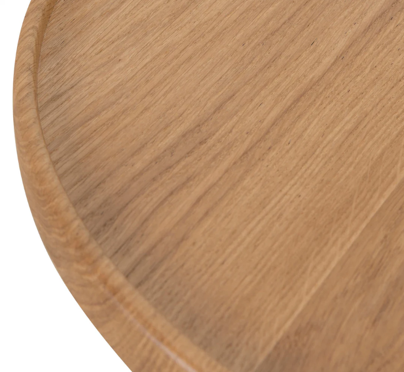 Round Side Table - Natural Oak 45x50cm