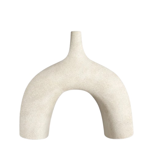 Gaia Arc Vase - White