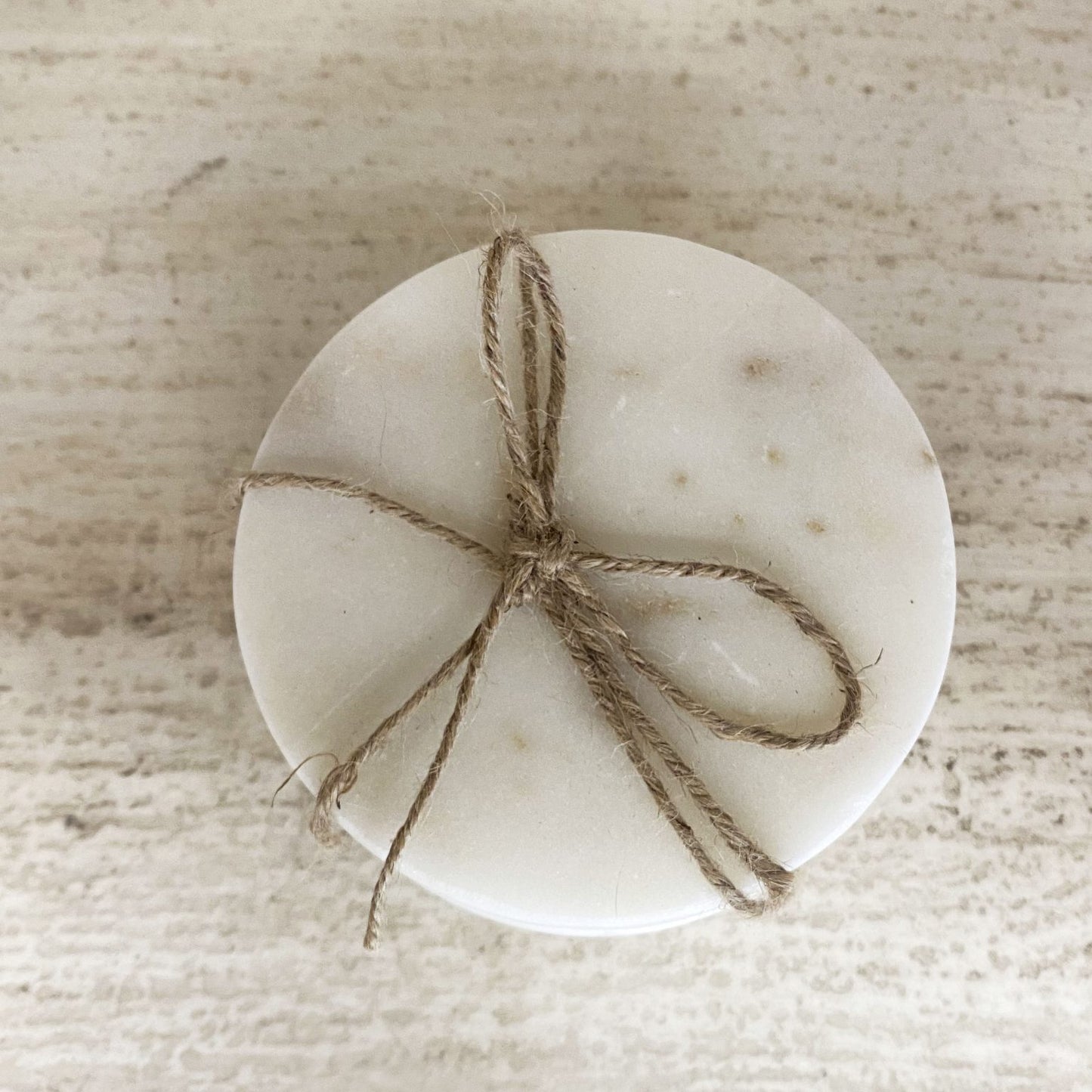 Neo S/4 Round Marble Coaster 10 cm White