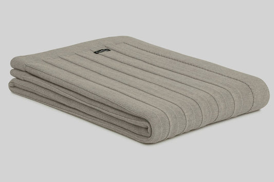 Flat Rib Cotton Throw - Wheat 130x210