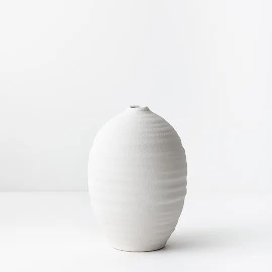 Nysa Vase White 20 x 14 cm