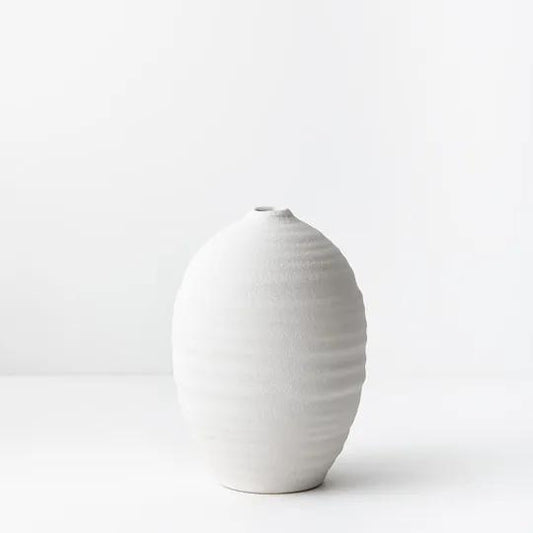 Nysa Vase White 20 x 14 cm
