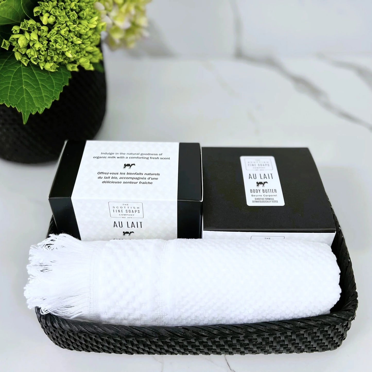 Display Rattan Tray - Small Black 23 x 17 x 5 cm