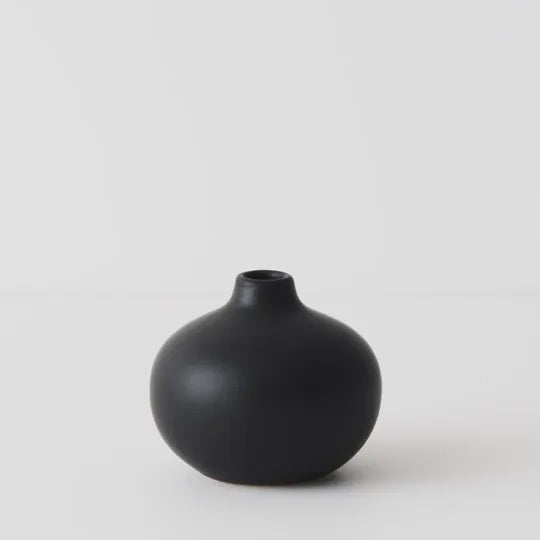 Fenya Vase - Black 8x7cm