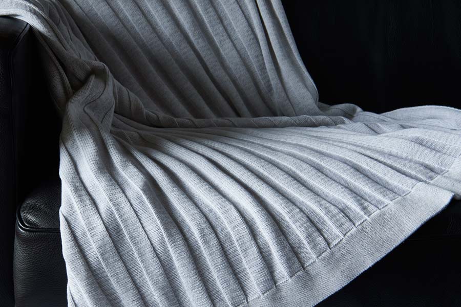 Flat Rib Cotton Throw - Sand