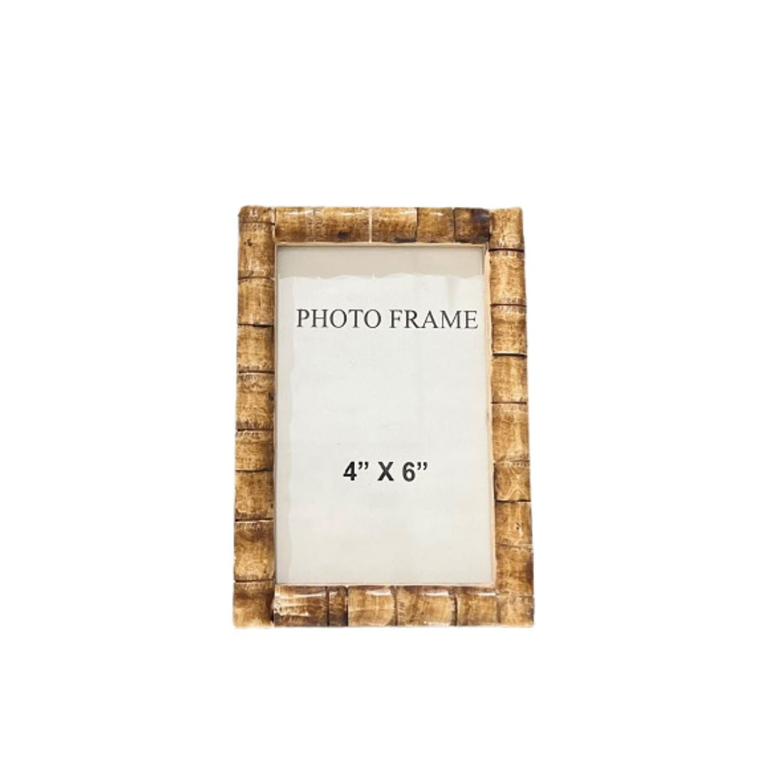 Indi Frame Antique Bone colour 4 x 6 cm