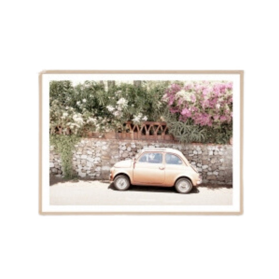 Italian Adventure Print 140x100 Oak Frame