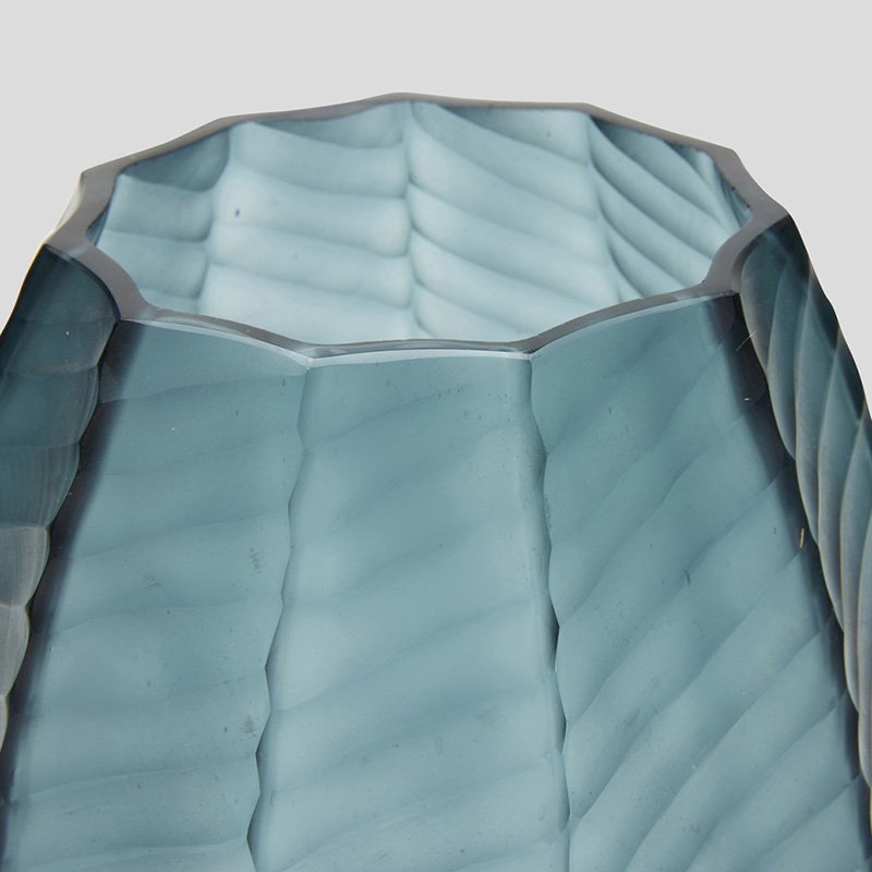 Lotus Vase - Small, Petrol