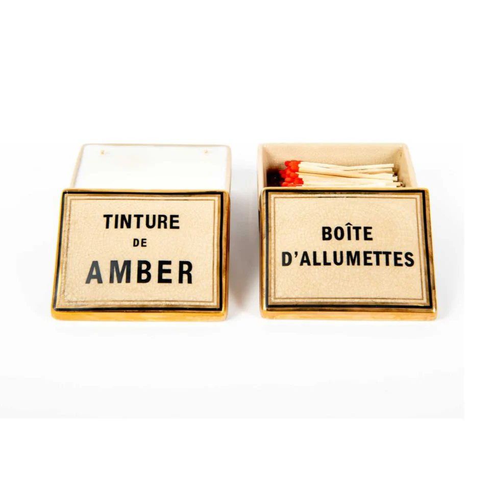 Boite D'allumettes Ceramic Box with Matches