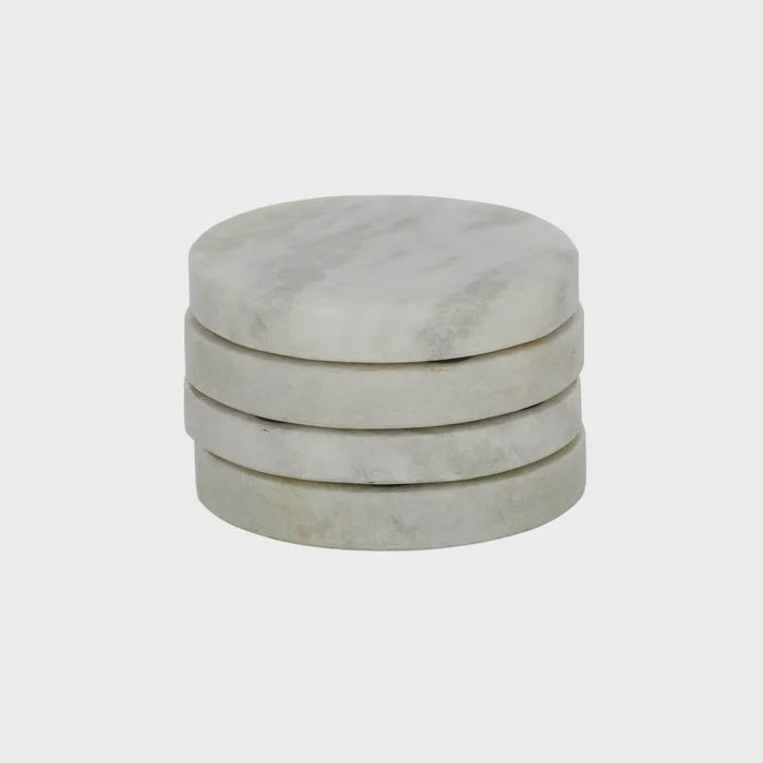 Neo S/4 Round Marble Coaster 10cm Green