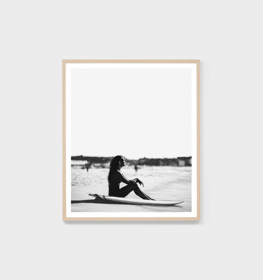 Peaceful Moment Print BLACK Frame 88 x 103 cm