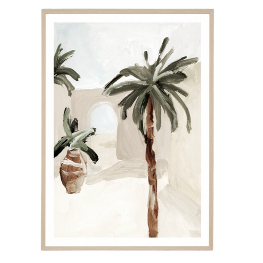 Villa Study Natural Frame 1 - 87 x 122cm