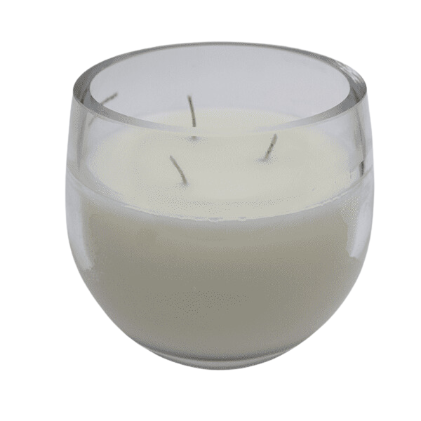 Francalia Clear Lustre Droplet Candle 12cm - Citrus