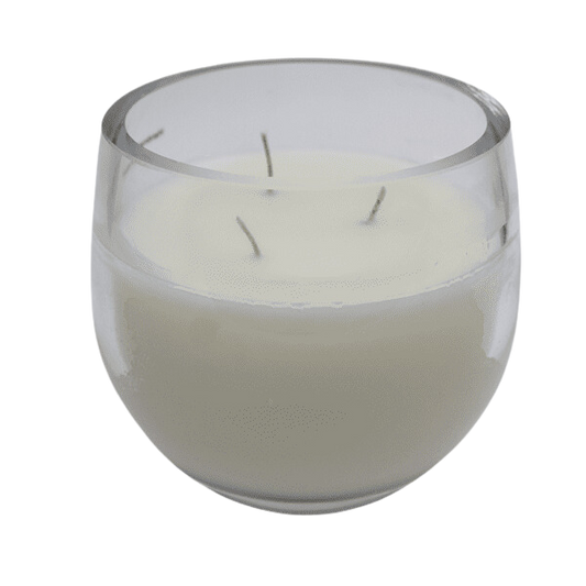 Francalia Clear Lustre Droplet  Candle 12cm - Citrus