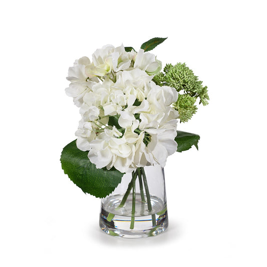 Hydrangea Sedum Mix in Vase 28cm