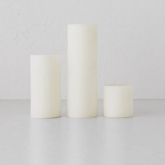 White Pillar Candle - Large 13.5 x 40cm