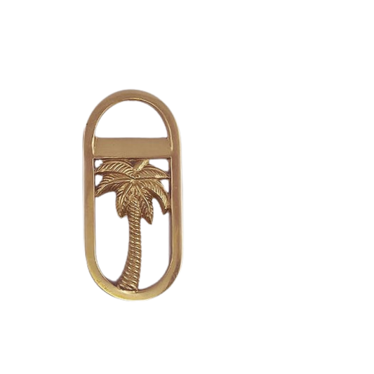 Palmera Oval Gold Bottle Opener