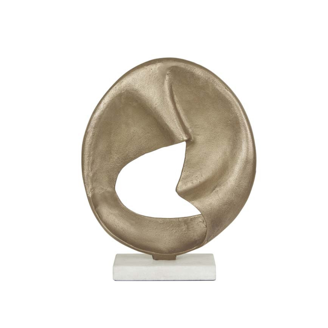 Harira Drape Sculpture Brs/Mrb