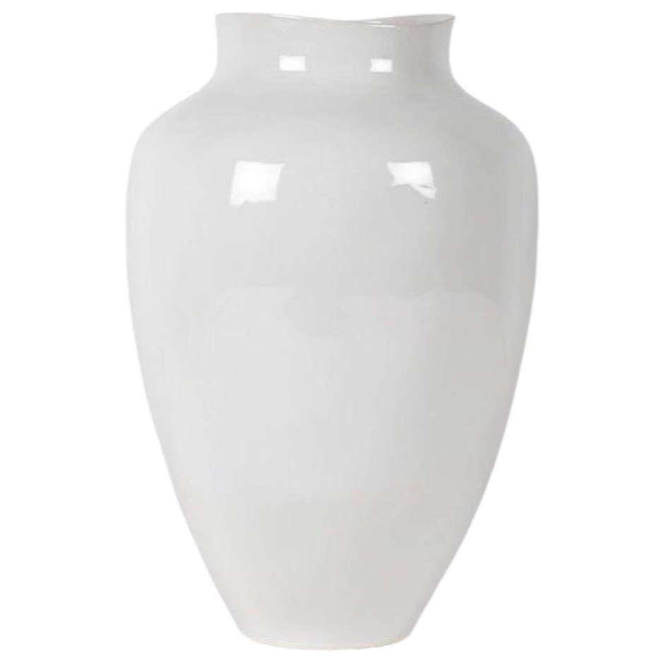 Thea Gloss White Extra Large Vase