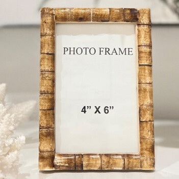 Indi Frame Antique Bone colour 4 x 6 cm