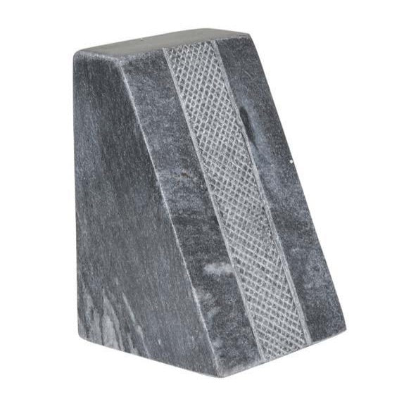 Rufus Etch Marble Bookends Black