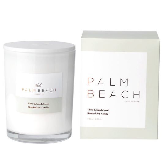 Palm Beach Deluxe Candle Clove & Sandalwood 850g