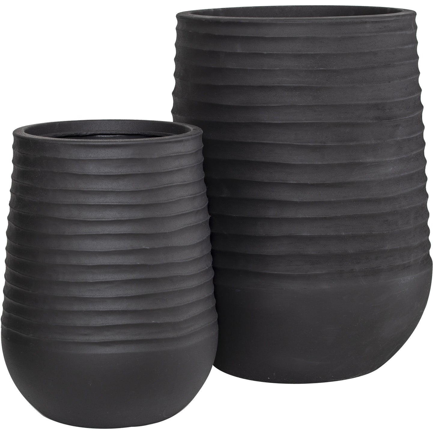 Ryker Tall Stonelite Planter Large Black