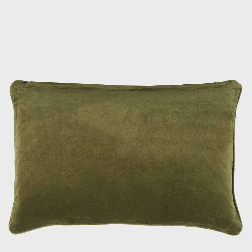 Chelsea Velvet Cushion - Green 60X40
