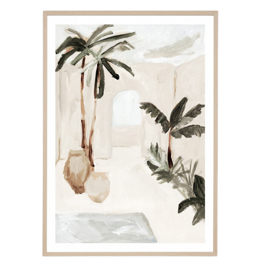 Villa Study Natural Frame 2 - 87 x 122cm