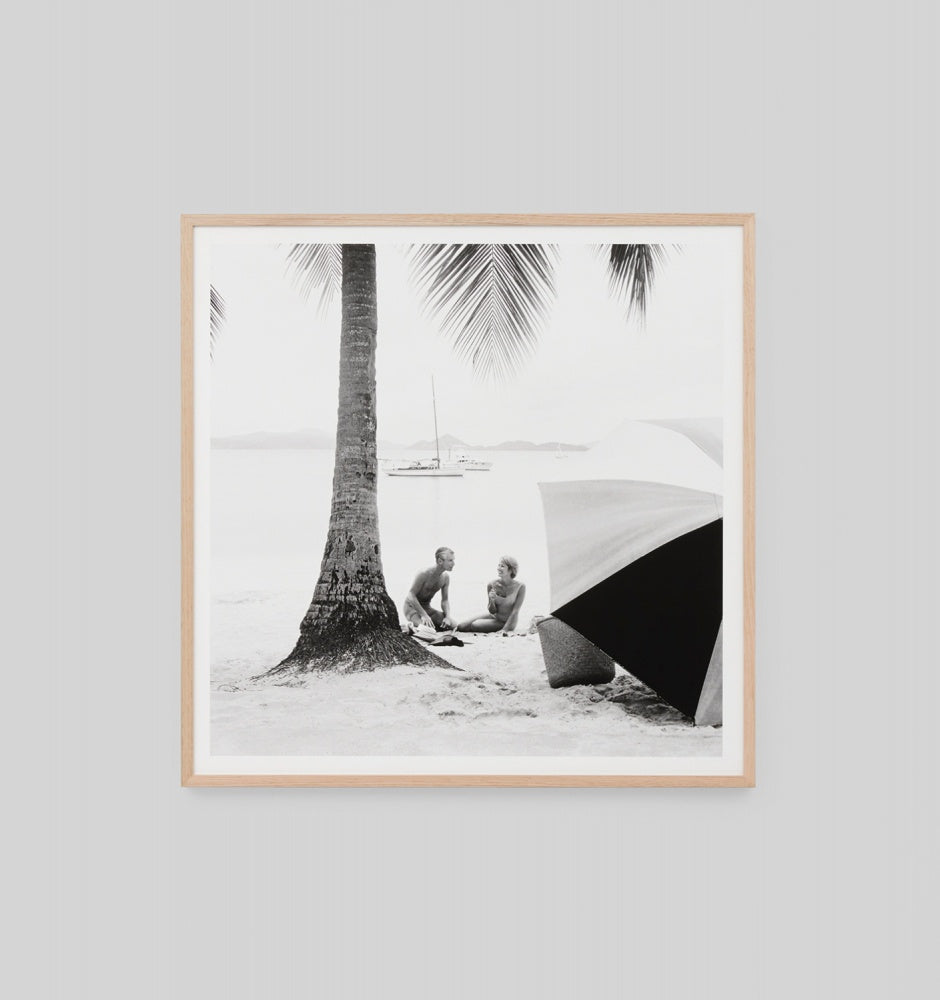 Long Island Afternoon 114 x 114 cm OAK FRAME