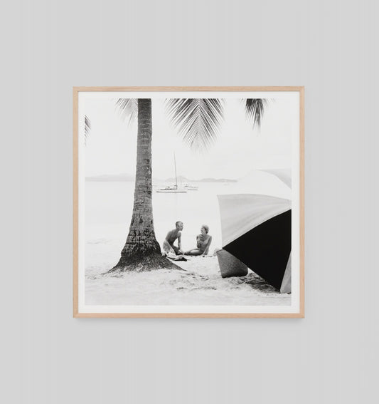 Long Island Afternoon 114 x 114 cm OAK FRAME