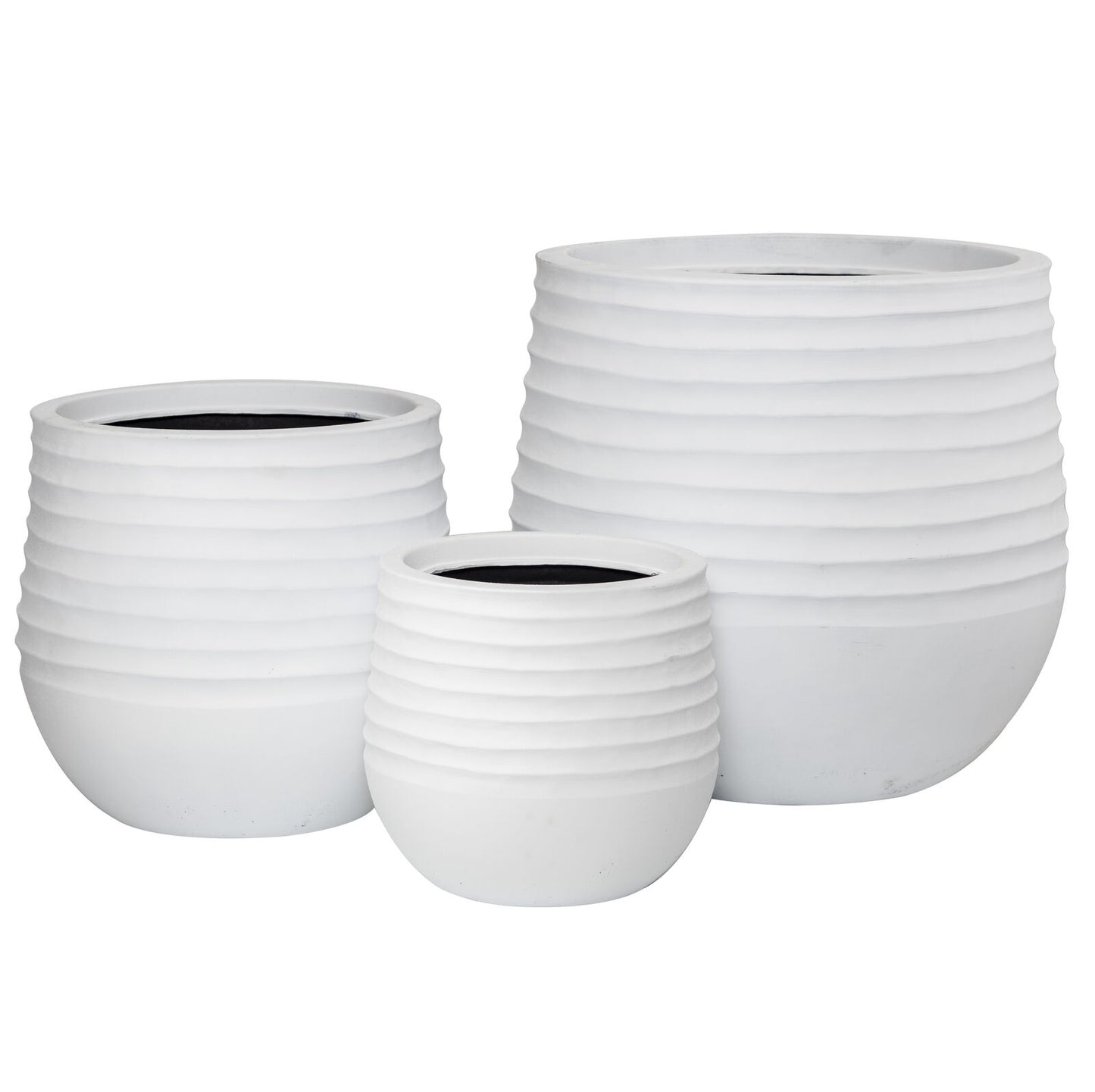 Ryker Stonelite Planter White Medium
