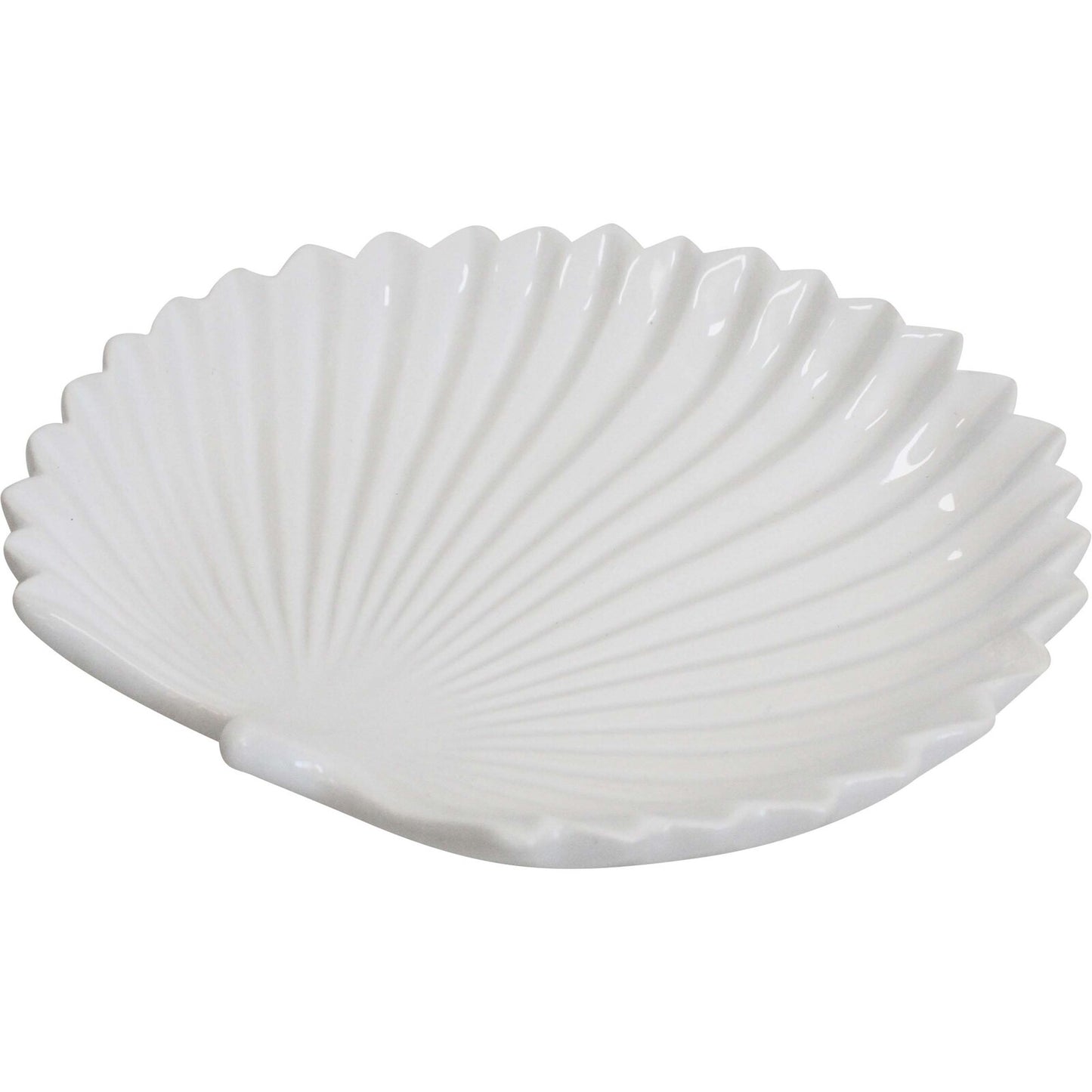 Palm Plate White Small 17 cm