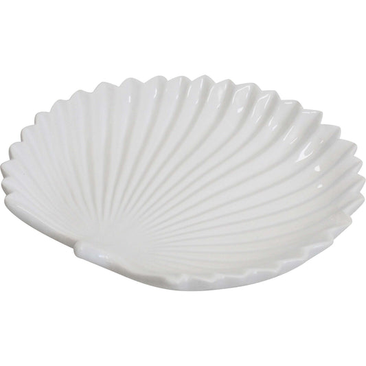 Palm Plate White Small 17 cm