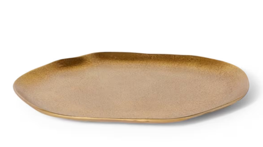 Decor Abelia Tray Gold 42 x 36 x 2 cm
