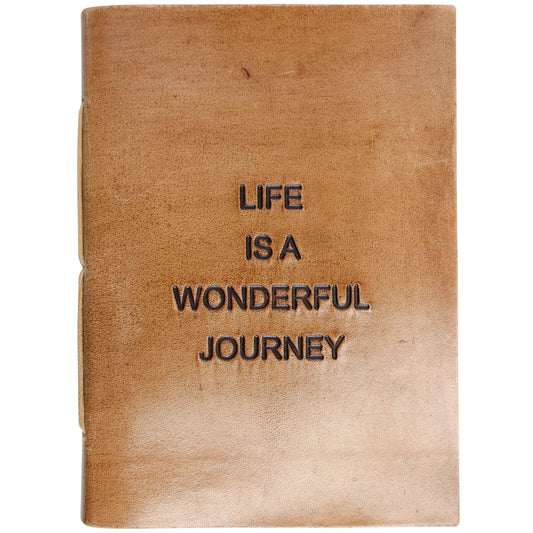 Leather Notebook - Life is a Wonderful Journey