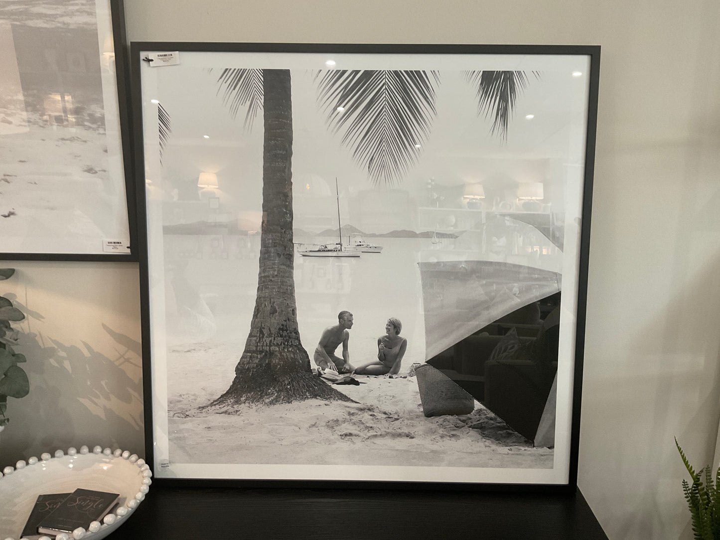Long Island Afternoon BLACK FRAME 114x114cm PICK UP ONLY