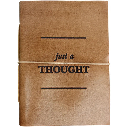 Leather Notebook - Just a Thought