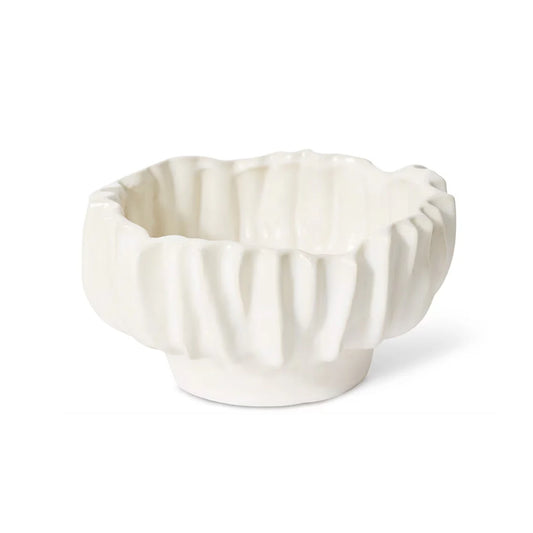 Alberto Bowl Ivory - 21 x 20 x 12cm