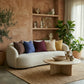 Aura Linen Cotton Cushion 55cm Square - Warm Umber