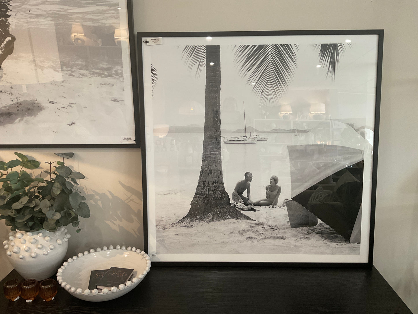 Long Island Afternoon BLACK FRAME 114x114cm PICK UP ONLY