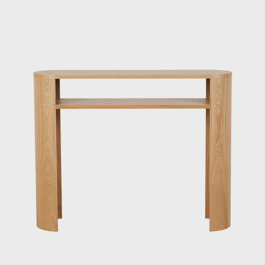 Classique Oval Shelf Console - Natural Ash 1000x260x800
