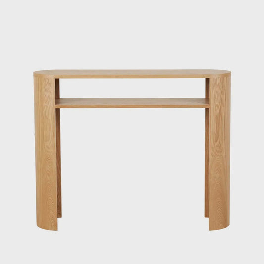 Classique Oval Shelf Console - Natural Ash 1000x260x800